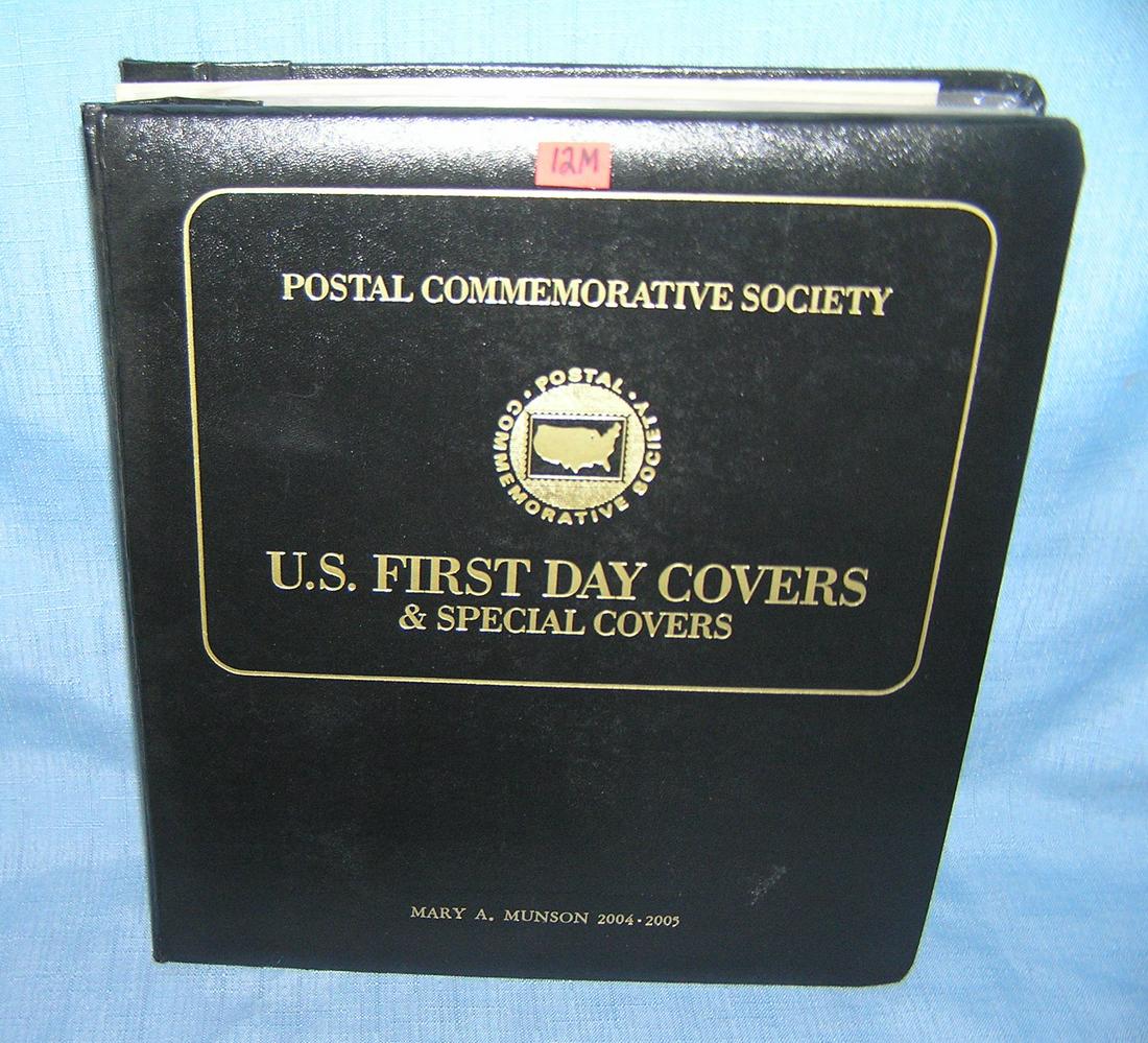 US first day stamps and cover collection: US first day stamps and cover collection housed in a collector's album est. value $150.00-$200.00