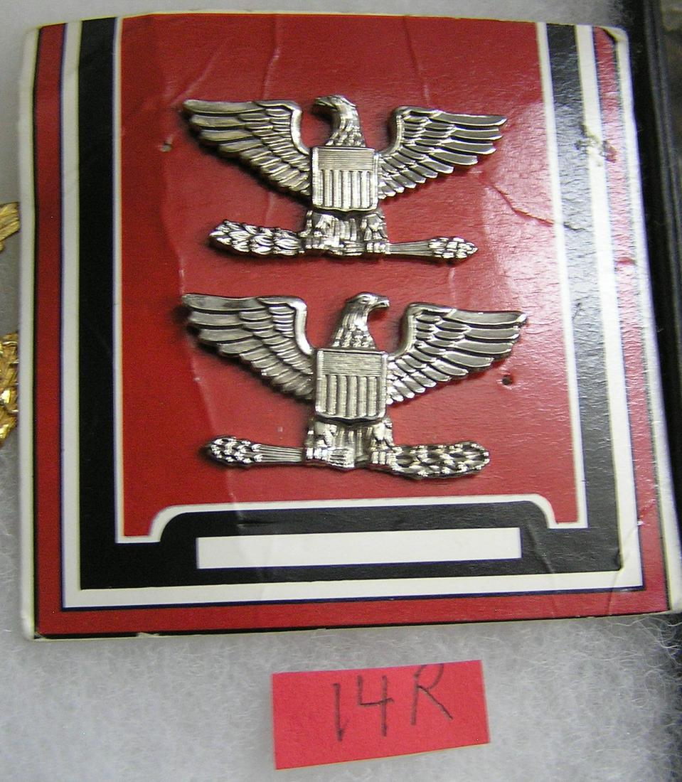 Pair of Army Colonel breast eagles: Pair of Army Colonel breast eagles est. value $40.00-$50.00