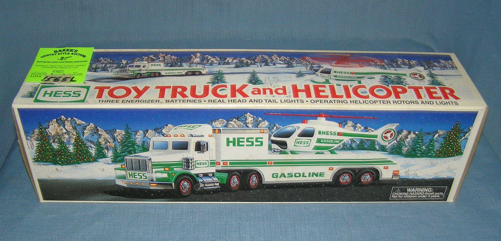 Vintage Hess Toy Truck and Helicopter scarcer: Vintage Hess Toy Truck and Helicopter scarcer est. value $60-$70