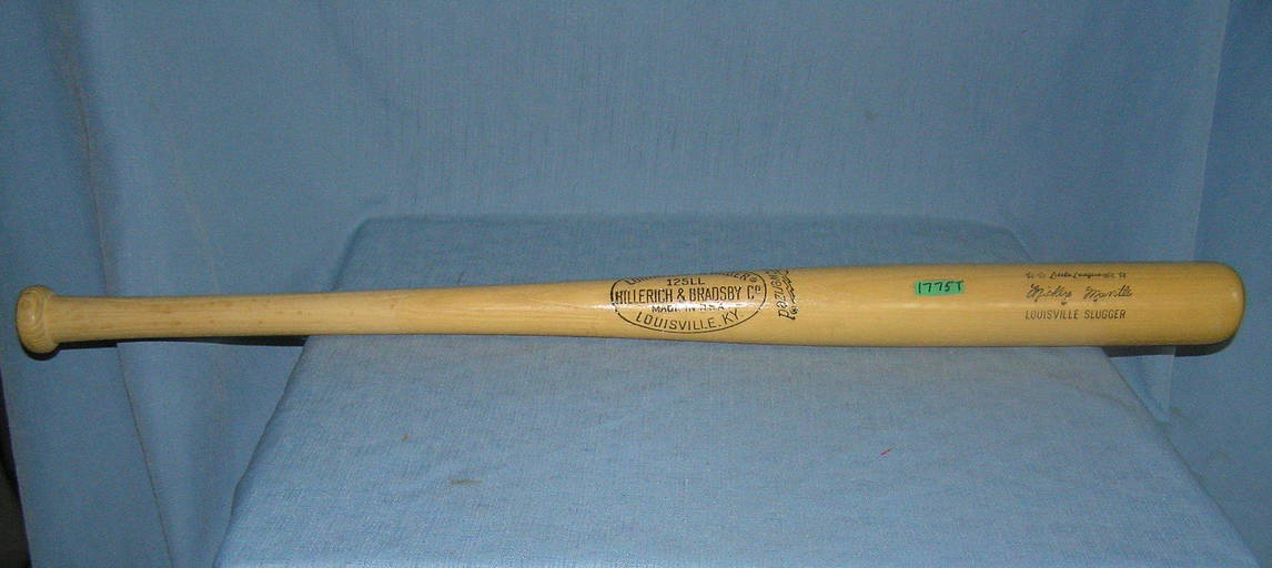 Mickey Mantle Louisville Slugger Baseball Bat Like New