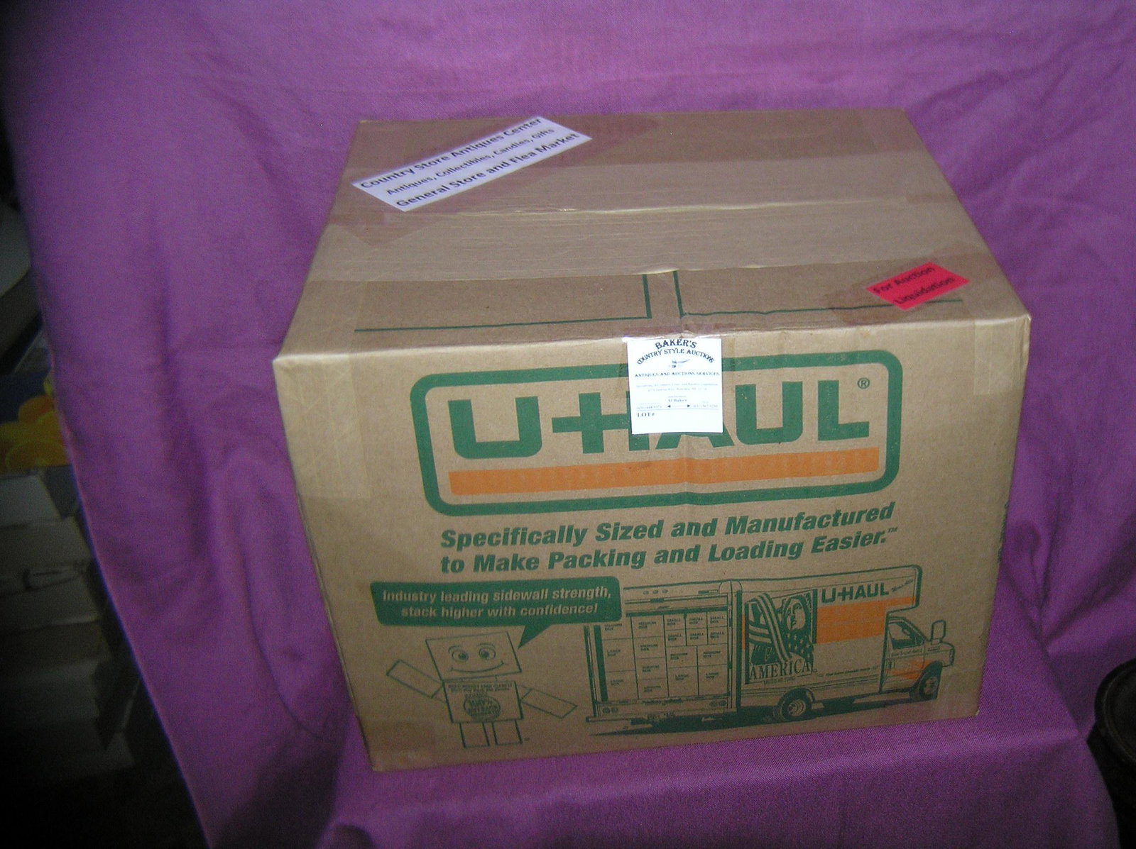 Moving and Storage Company mystery box lot: Moving and Storage Company mystery box lot marked Country Store Antiques Center: Antiques, Collectibles, Candies, Gifts, General Store and Flea Market part of a moving and storage company seized or un