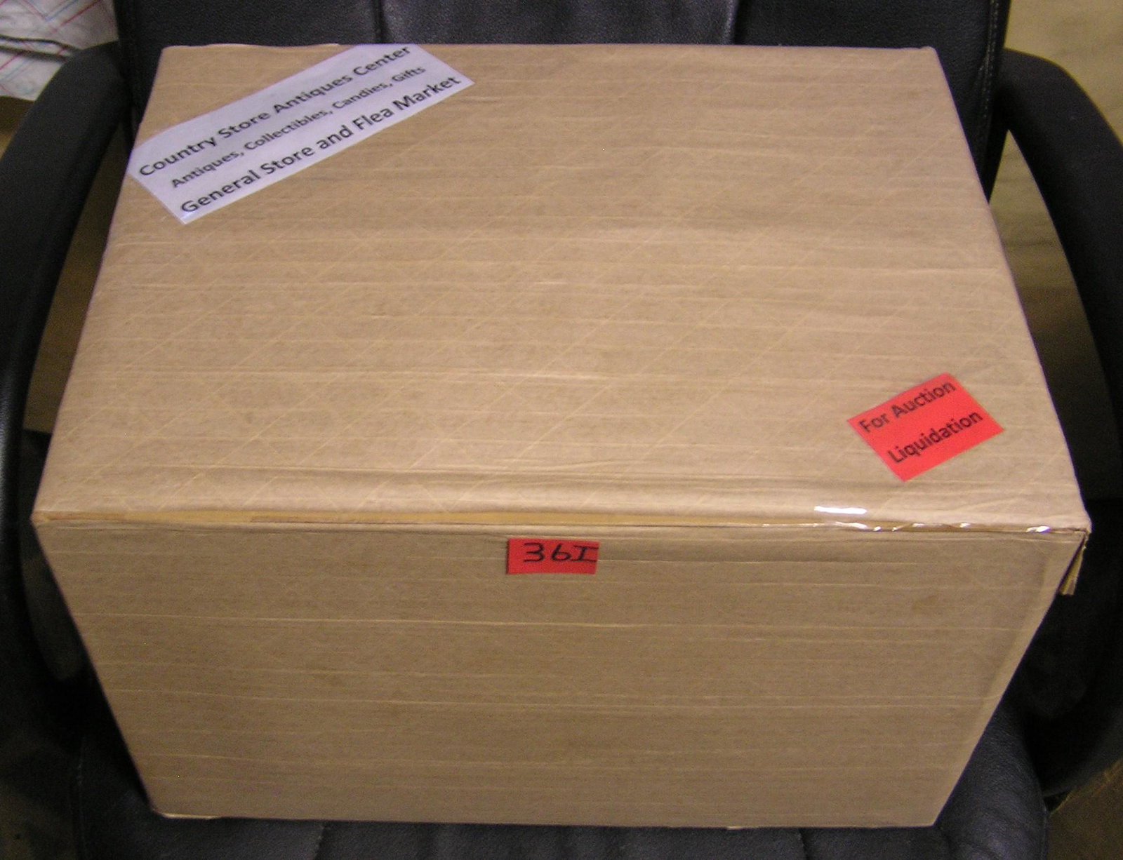 Moving and Storage Company mystery box lot: Moving and Storage Company mystery box lot marked The Country Store Antiques Center: Antiques, Collectibles, Candies, Gifts, General Store and Flea Market part of a moving and storage company seized o