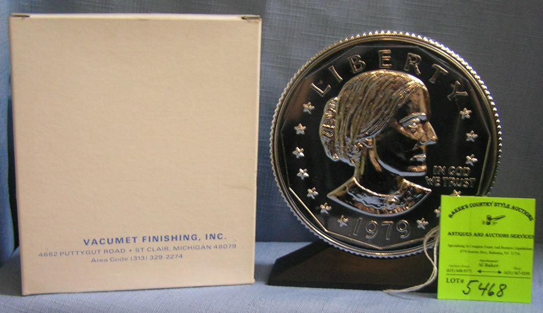 Vintage Susan B Anthony coin bank mint in org. box: Vintage Susan B Anthony coin bank mint in original box est. value $75.00-$95.00