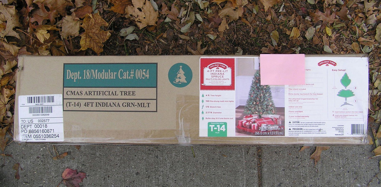 4 foot prelit Indiana spruce Christmas tree: 4 foot prelit Indiana spruce Christmas tree est. value $40.00-$50.00