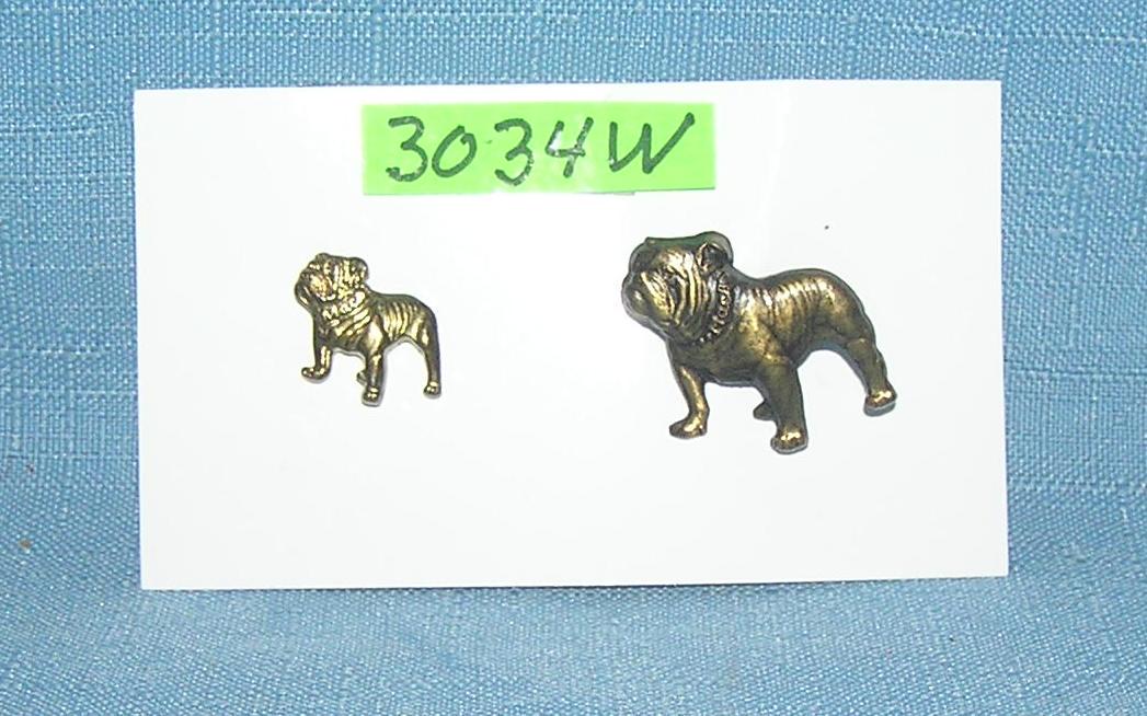Pair of bull dog Mack Truck pins: Pair of bull dog Mack Truck pins est. value $65.00-$75.00