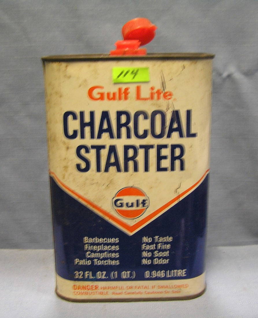 Gulf Oil Gulf Lite Charcoal Starter Fluid Auction