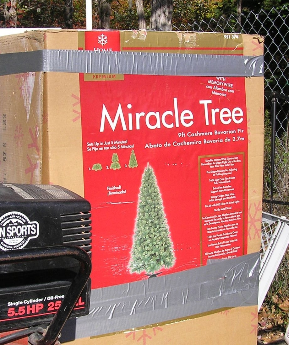 9 foot Cashmere Bavarian Fir Christmas tree: 9 foot Cashmere Bavarian Fir Christmas tree with box customer to arrange pickup or shipping est. value $300.00-$400.00