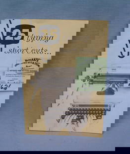 Vintage typewriting shortcuts booklet: Vintage typewriting shortcuts booklet est. value $25.00-$30.00