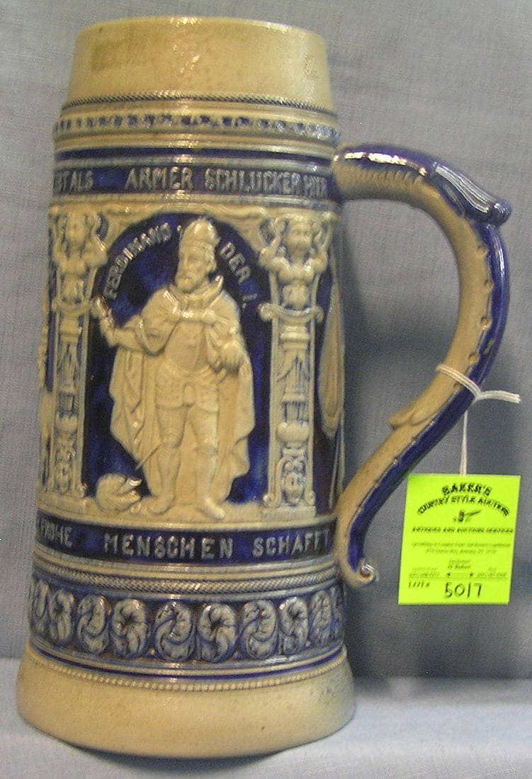 Large German Beer Stein Auction