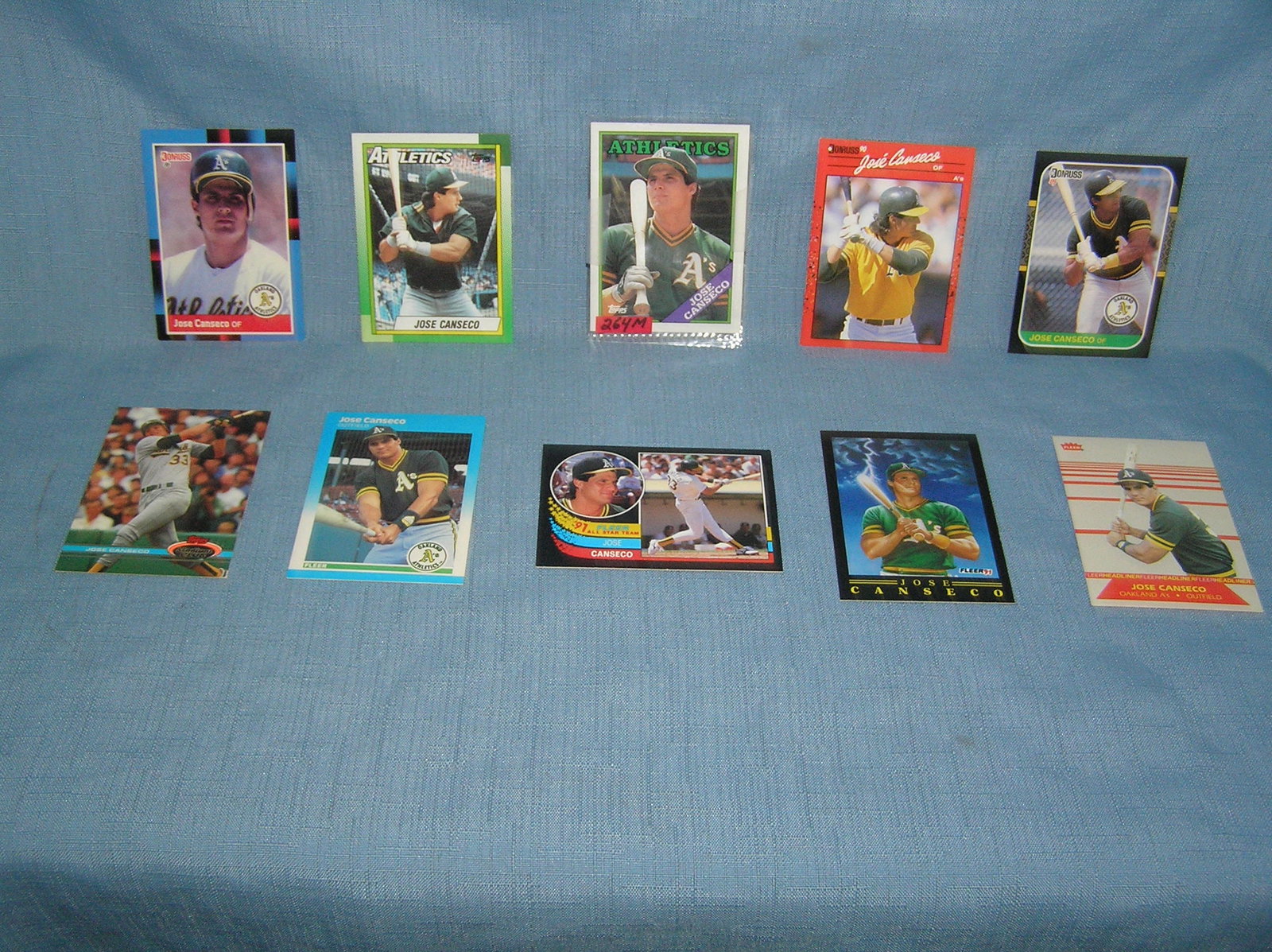 Collection of vintage Jose Conseco all star baseball cards: Collection of vintage Jose Conseco all star baseball cards est. value $65.00-$75.00