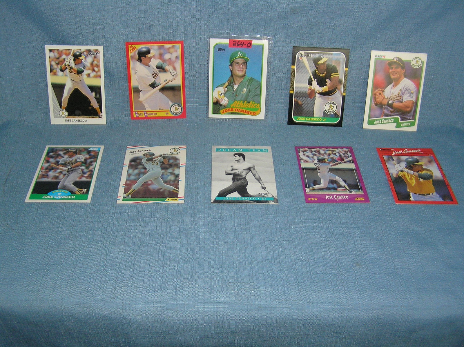 Collection of vintage Jose Conseco all star baseball cards: Collection of vintage Jose Conseco all star baseball cards est. value $65.00-$75.00