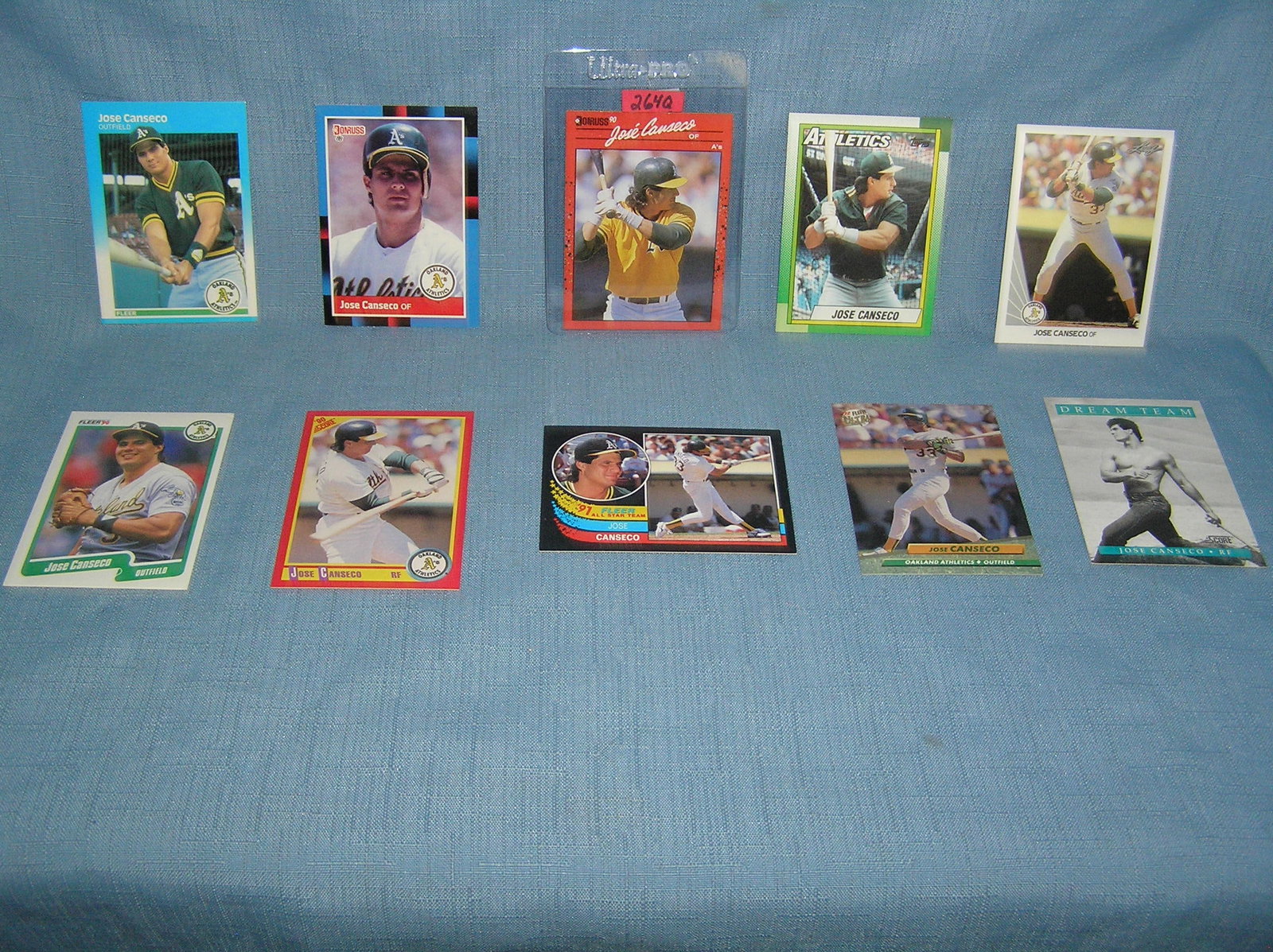 Collection of vintage Jose Conseco all star baseball cards: Collection of vintage Jose Conseco all star baseball cards est. value $65.00-$75.00