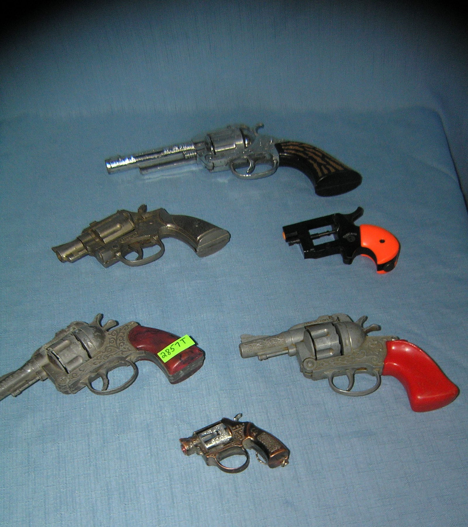Collection of 6 all cast metal vintage cap guns: Collection of 6 all cast metal vintage cap guns est. value $175.00-$2020.00