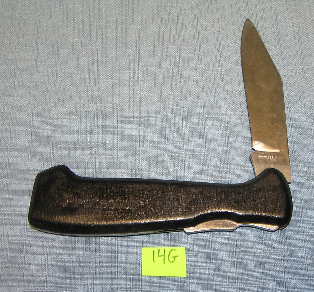 The protector lock blade pocket knife: The protector lock blade pocket knife est. value $40.00-$50.00
