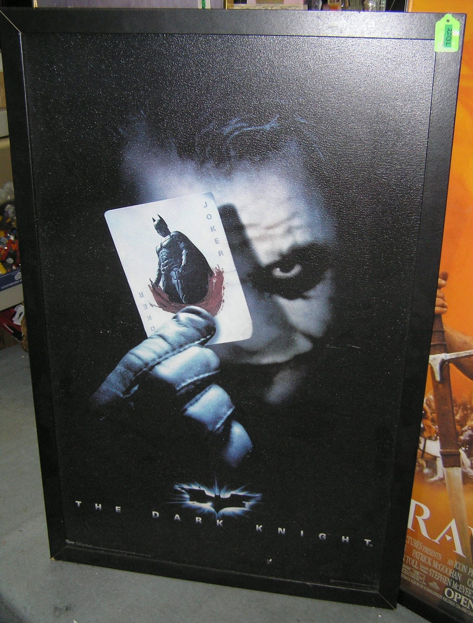 The Dark Knight Batman and the Joker movie poster: The Dark Knight Batman and the Joker movie poster est. value $200.00-$225.00