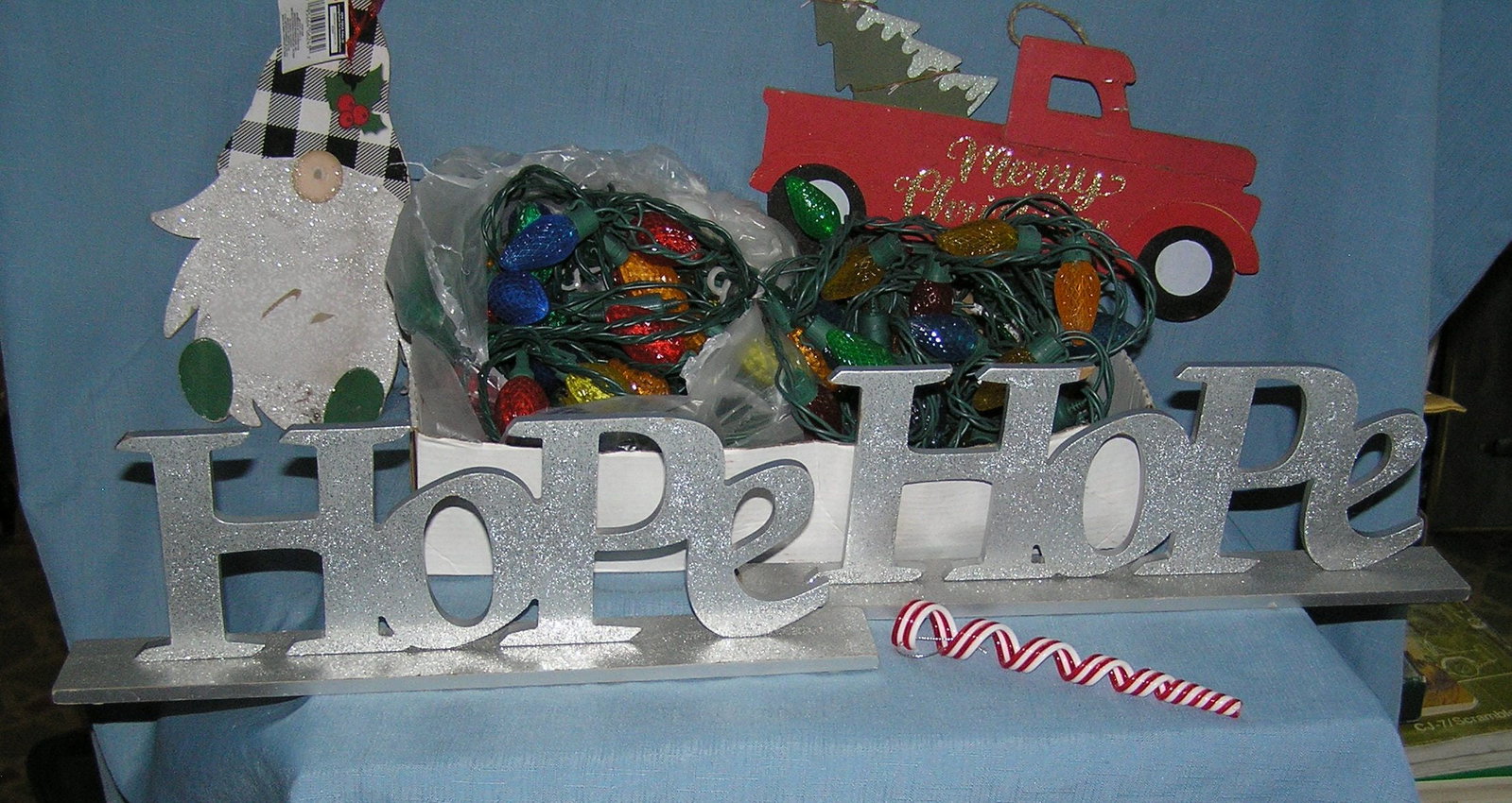 Large group of Christmas decorations and collectibles: Large group of Christmas decorations and collectibles est. value 50.00-$60.00
