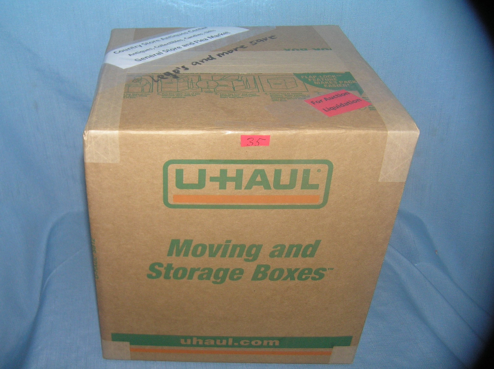 Moving and Storage Company mystery box lot: Moving and Storage Company mystery box lot marked The Country Store Antiques Center: Antiques, Collectibles, Candies, Gifts, General Store and Flea Market part of a moving and storage company seized o