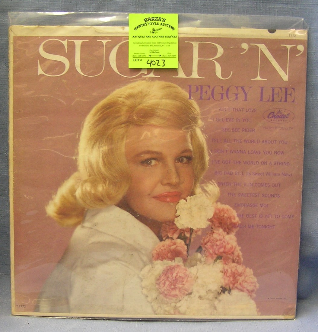 Vintage Peggy Lee record album: Vintage Peggy Lee record album good condition est. value $25.00-$30.00