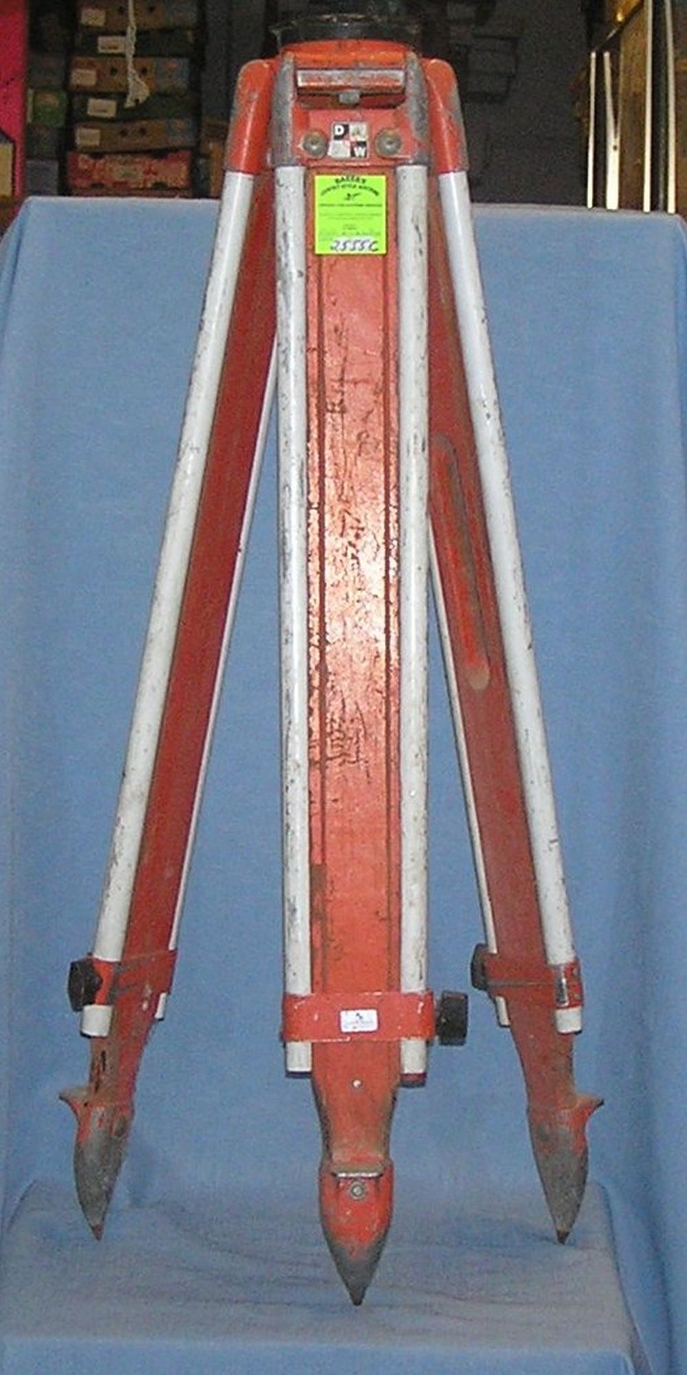Vintage Surveyors tripod: Vintage Surveyors tripod 3 1/2 by 8 by David White est. value $175.00-$225.00