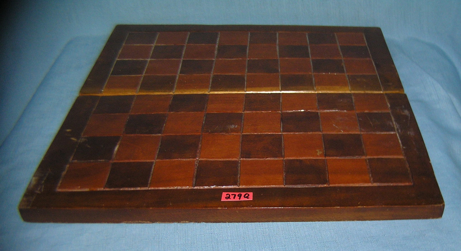 Antique hardwood chess/checker board circa 1930's: Antique hardwood chess/checker board circa 1930's est. value $100.00-$110.00