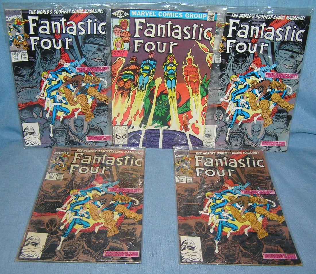 Group of vintage Fantastic 4 comic books: Group of vintage Fantastic 4 comic books mint old dealer store stock est. value $50.00-$60.00