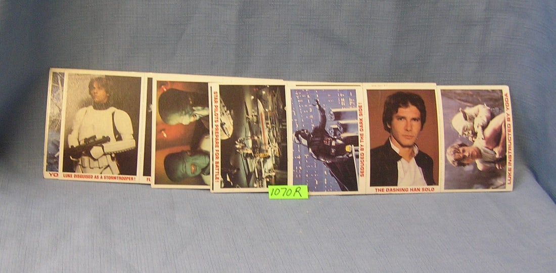 Mint Star Wars 36 card set of collector cards: Mint Star Wars 36 card set of collector cards all on 3 piece uncut sheets, first series, 1977 est. value $100.00-$125.00