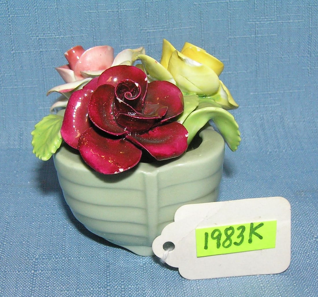 Staffordshire bone china floral decorated bowl: Staffordshire bone china floral decorated bowl est. value $40.00-$50.00