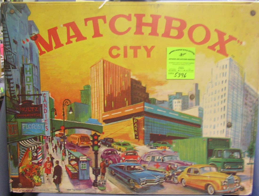 Vintage Matchbox city play set: Vintage Matchbox city play set dated 1967 $225.00-$250.00