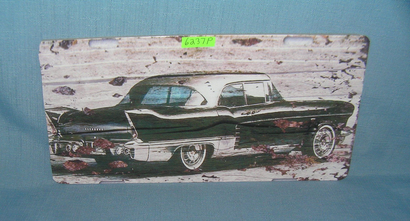 Vintage 50's automobile License plate size retro sign: Vintage 50's automobile License plate size retro style sign est. value $25.00-$30.00