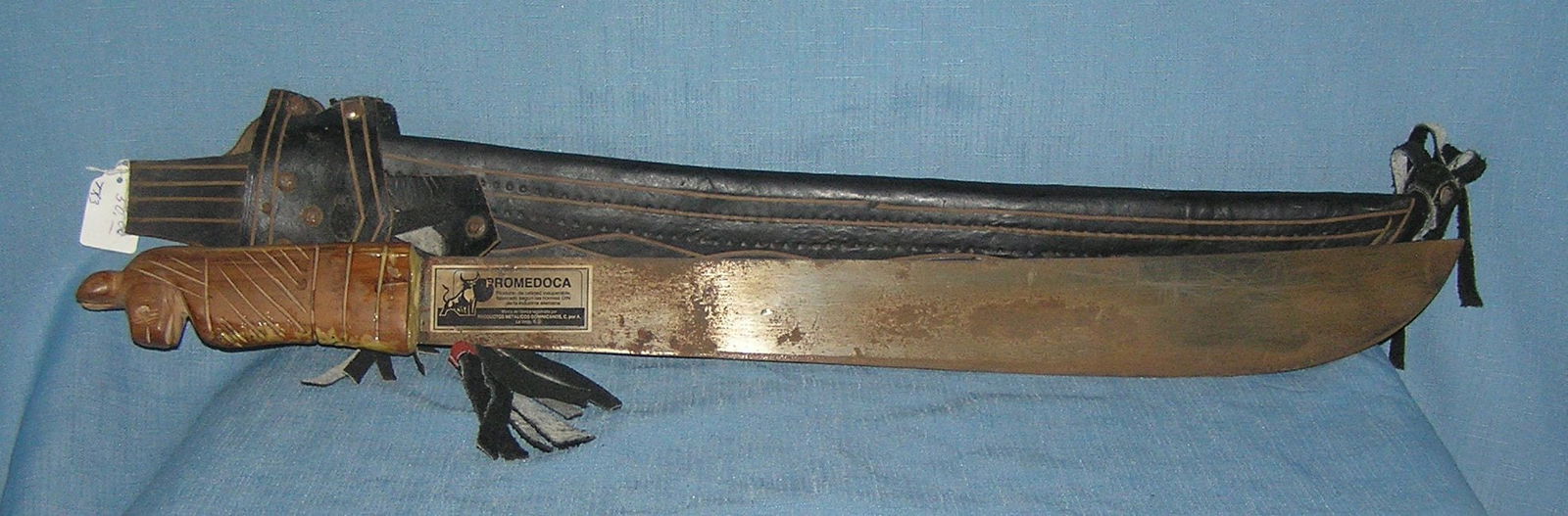 Large souvenir machete: Large souvenir machete est. value $275.00-$300.00