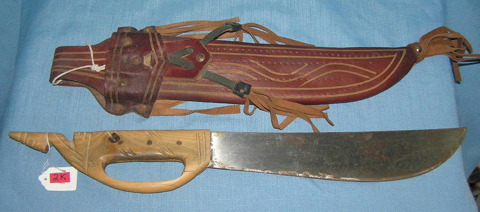 Large souvenir machete: Large souvenir machete est. value $275.00-$300.00