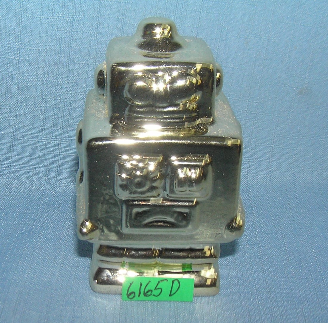 Classic Porcelain Robot gold glaze: Classic Porcelain Robot gold glaze est. value $25.00-$30.00