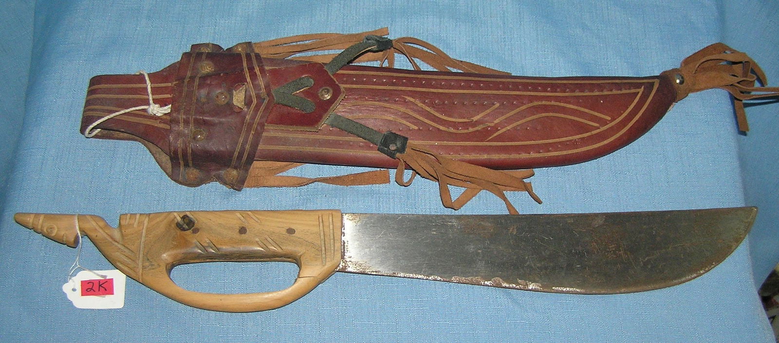 Large souvenir machete: Large souvenir machete est. value $275.00-$300.00