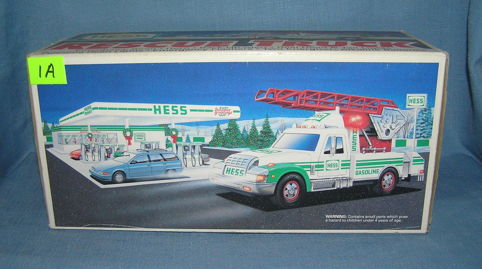 Vintage HESS rescue truck: Vintage HESS rescue truck with original box est. value $50.00-$60.00