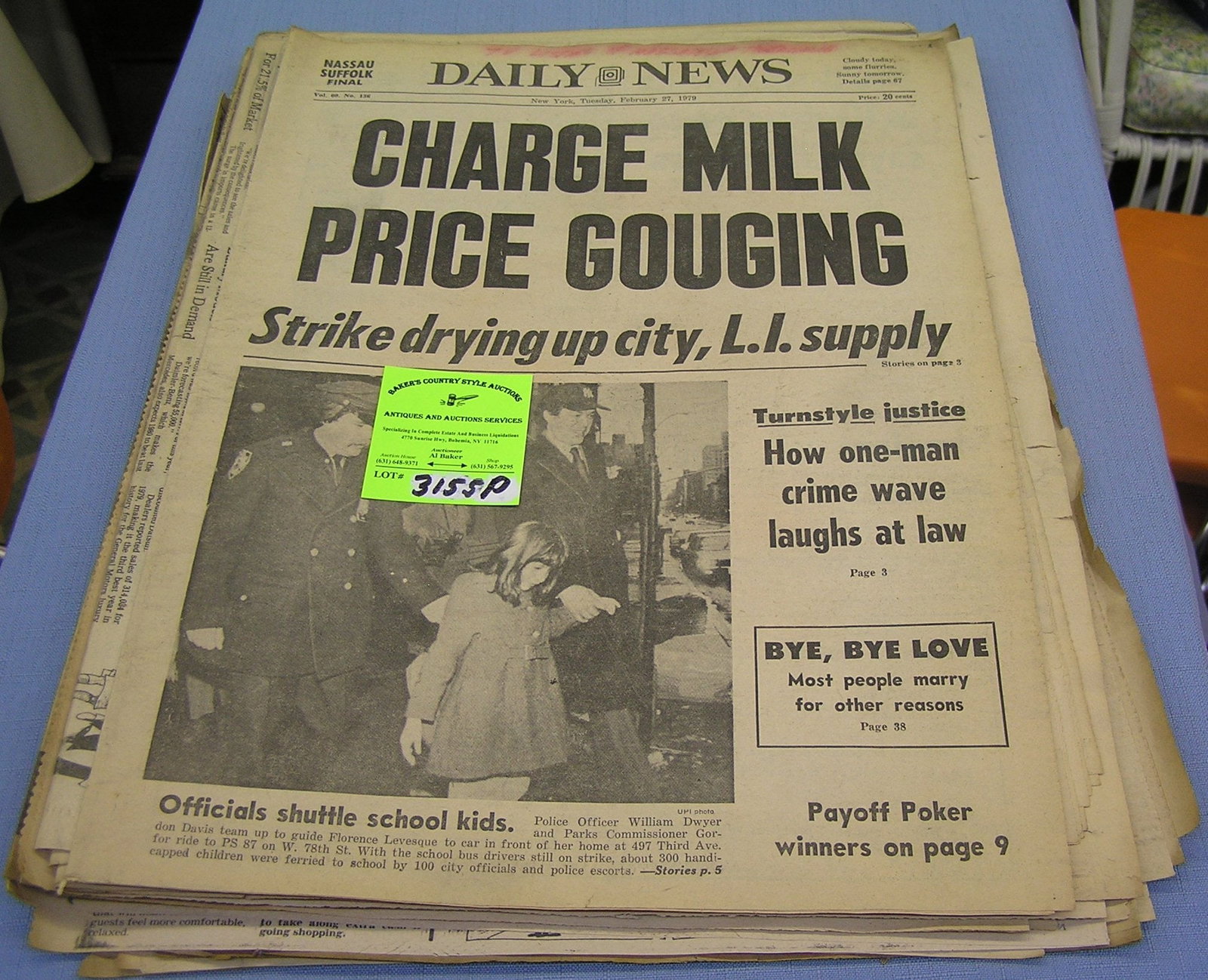 Group of Vintage newspapers and clippings: Group of Vintage newspapers and clippings est. value $25.00-$30.00