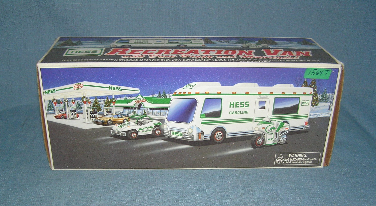 Hess recreation van with dune buggy and motorcycle with original box: Hess recreation van with dune buggy and motorcycle with original box est. value $65.00-$75.00