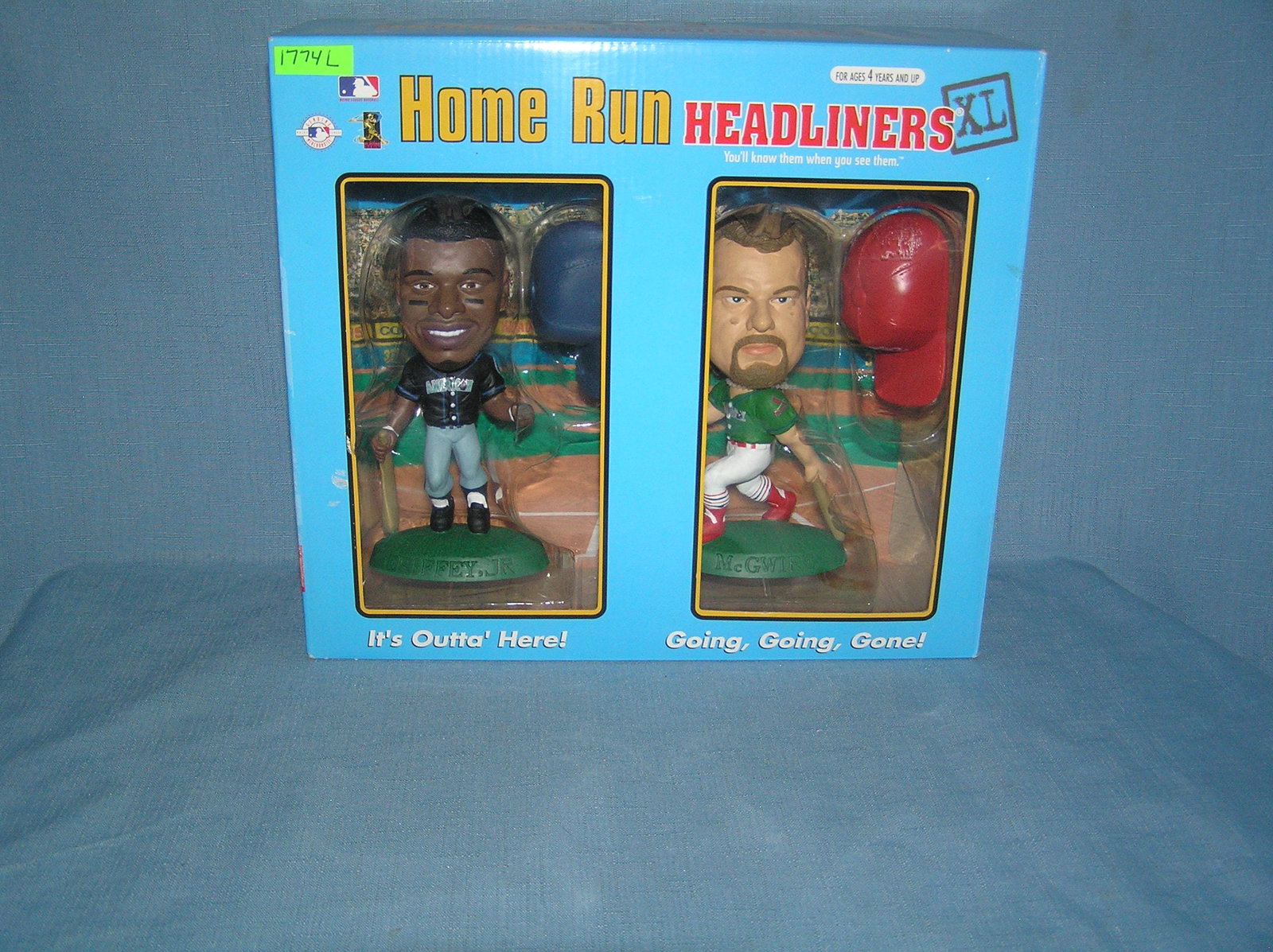 Mark McGwire and Ken nGriffey Jr. baseball figure: Mark McGwire and Ken nGriffey Jr. baseball figure with original box est. value $40.00-$45.00