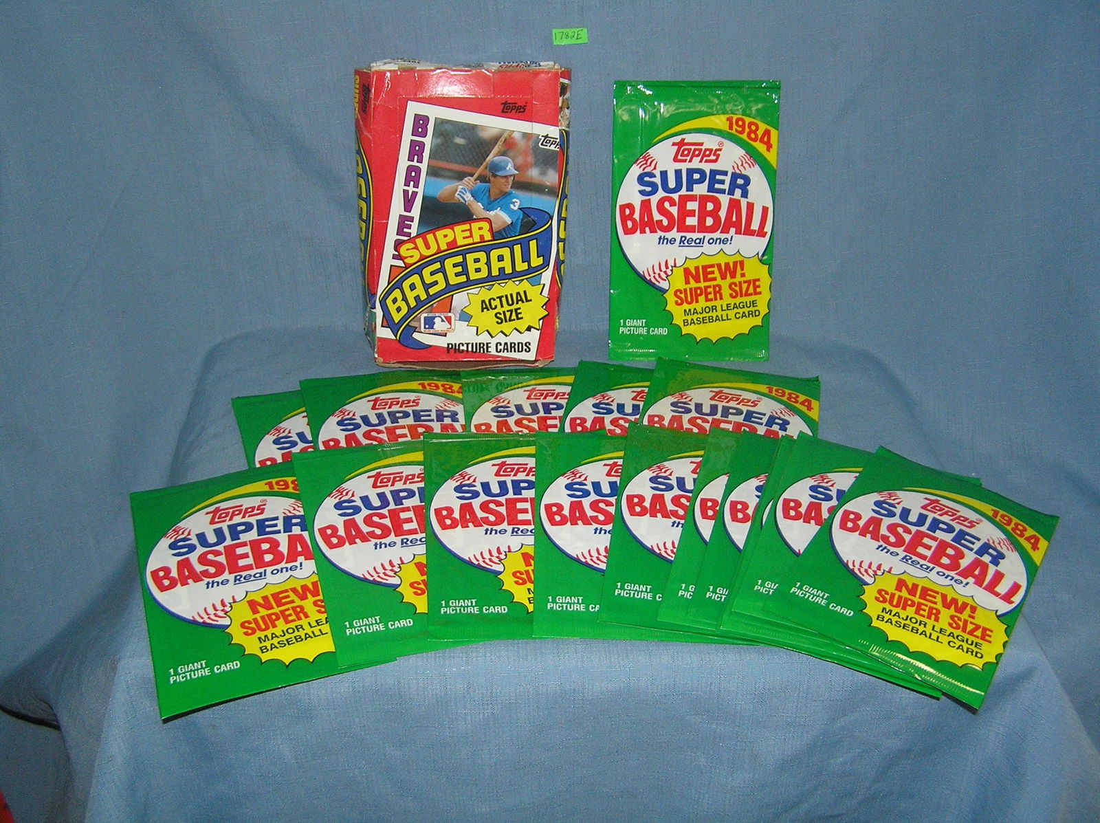 Topps baseball super sized baseball cards in store display box: Topps baseball super sized baseball cards in store display box est. value $50.00-$60.00