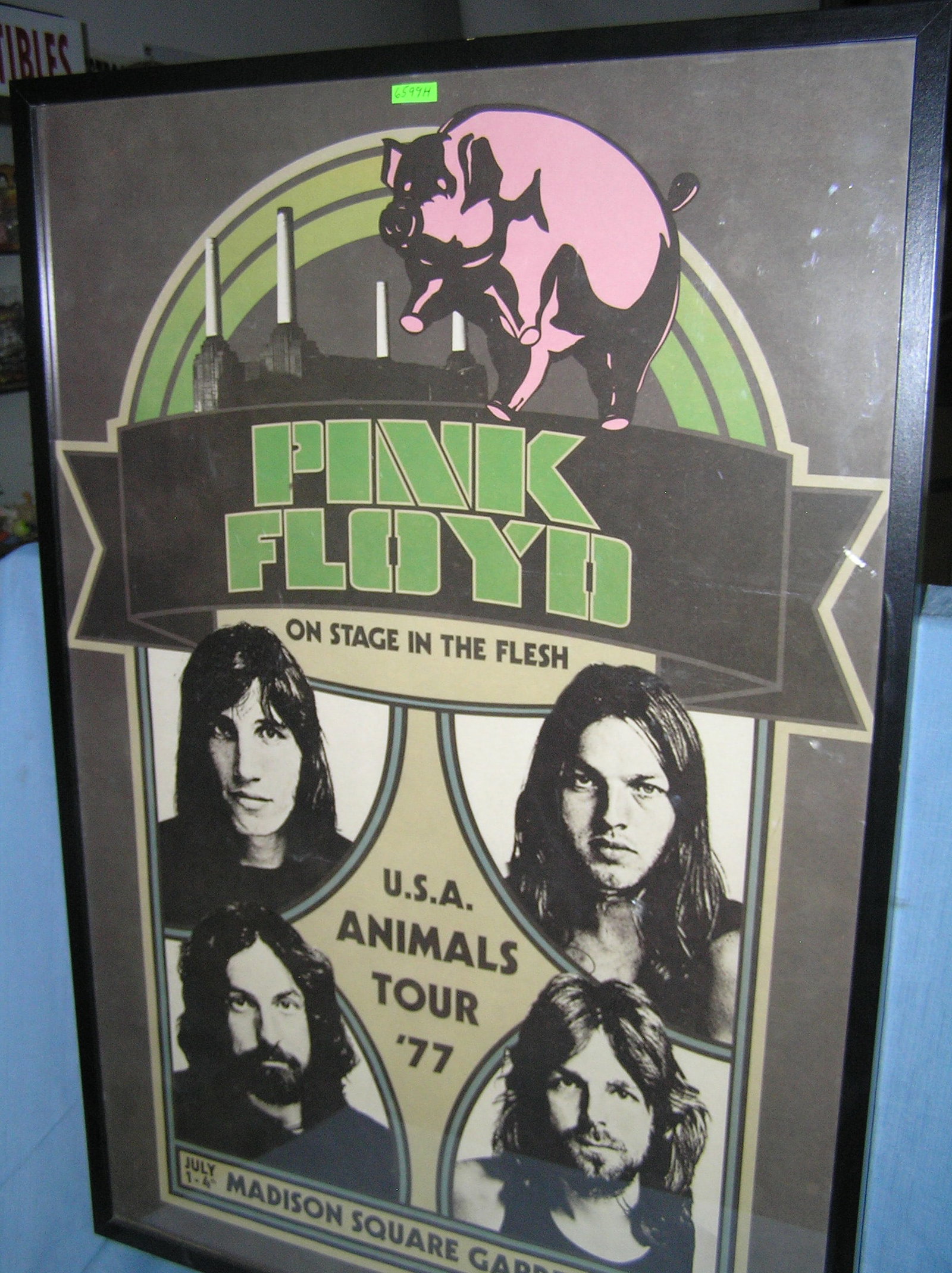 Pink Floyd framed concert tour poster: Pink Floyd framed concert tour poster est. value $200.00-$225.00