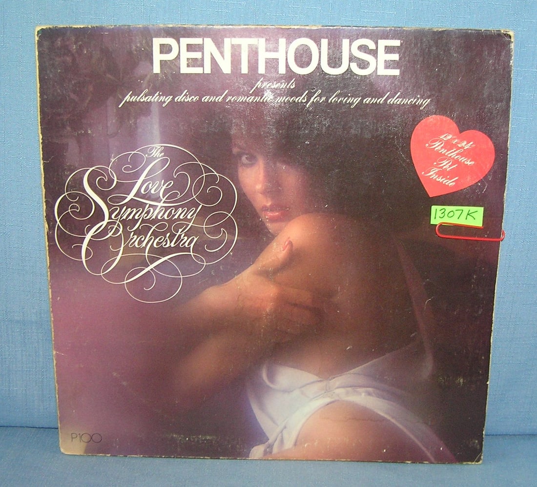 Vintage Penthouse romantic record album: Vintage Penthouse romantic record album titled Love Symphony orchestra with featured Penthouse models inside dated 1978 est. value $40.00-$45.00