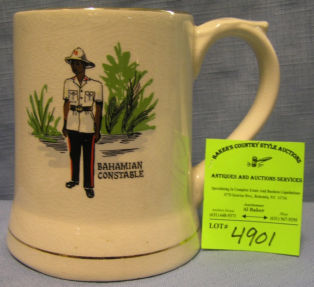 Vintage Bahamian constable beer mug: Vintage Bahamian constable beer mug $50.00-$75.00