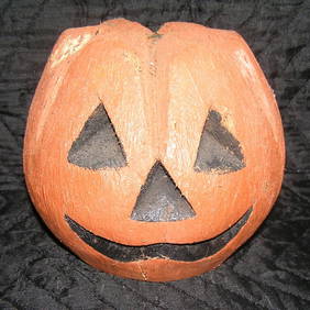 Vintage Jack O Lantern carved from an old coconut (1 of 1)