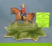 Royal Canadian mounted police figural souvenir dish