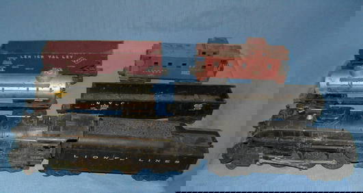 Box full of old Lionel trains (1 of 2)