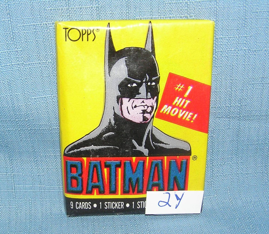 Batman unopened wax pack of collector cards: Batman unopened wax pack of collector cards est. value $15.00-$25.00