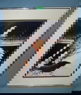 Mickey Mantle autographed color photo: Mickey Mantle autographed color photo 8X10 matted and framed excludes glass est. value $1700.00-$2000.00