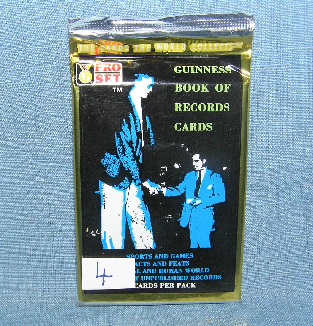 Guinness Book of World Records unopened foil pack of collector cards: Guinness Book of World Records unopened foil pack of collector cards est. value $15.00-$25.00