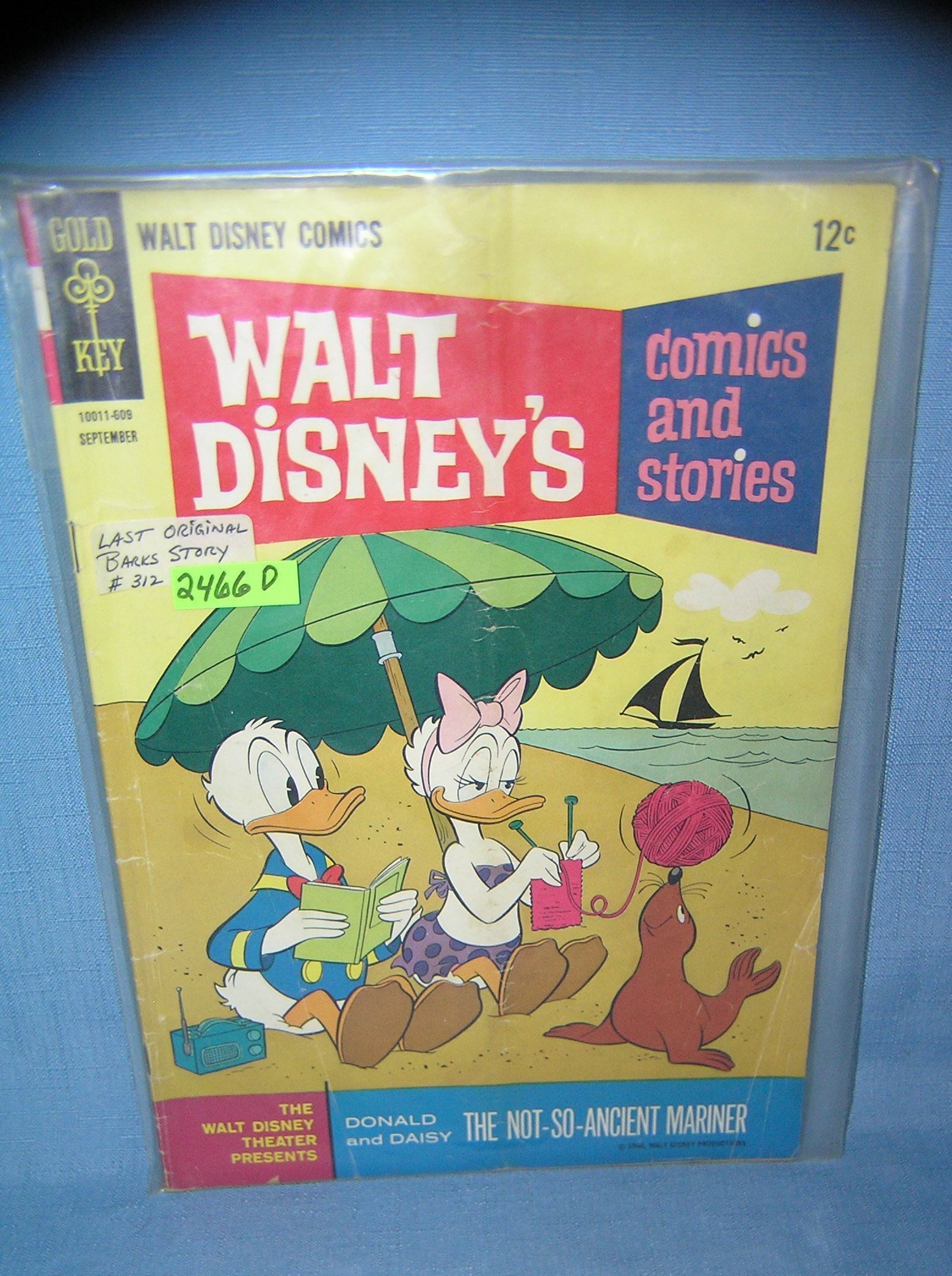 Disney Comics and Stories 12 cent comic book: Great early Walt Disney Comics and Stories 12 cent comic book, last original Barks story line est. value $40.00-$50.00