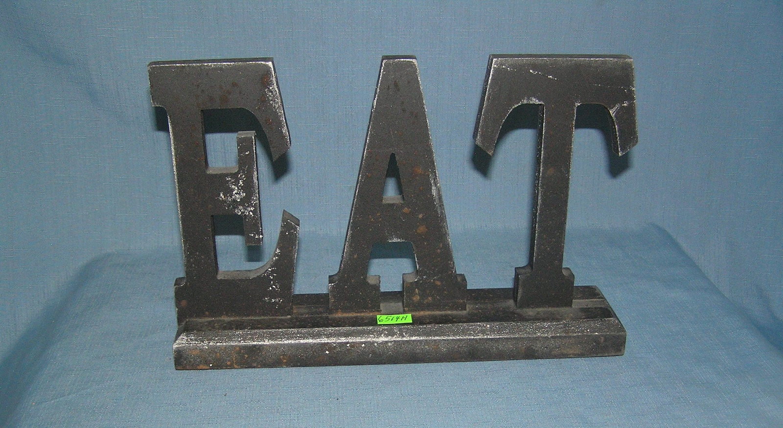 EAT wood display sign: EAT wood display sign est. value $30.00-$35.00