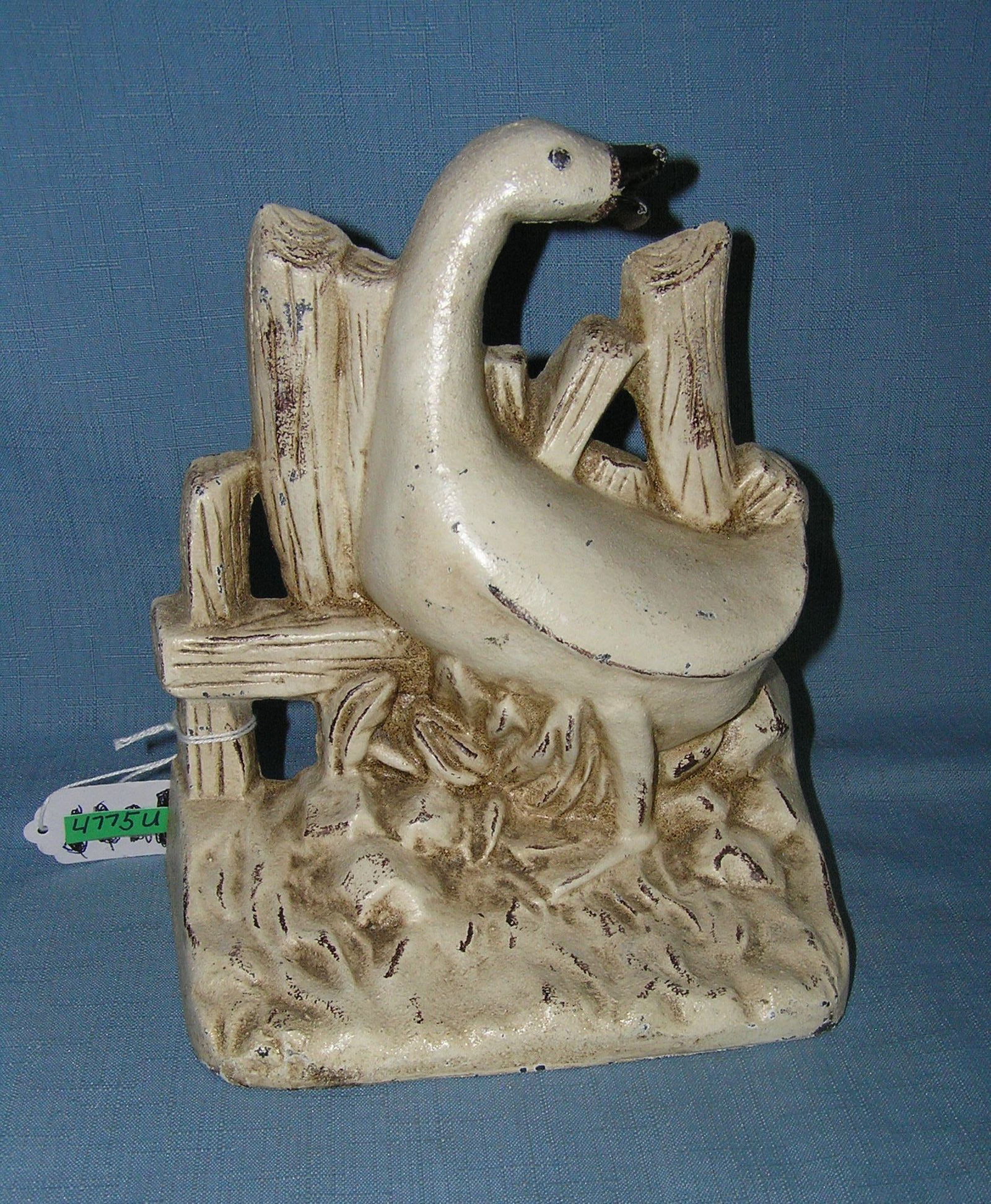 Cast iron goose themed door stop: Cast iron goose themed door stop est. value $150.00-$200.00